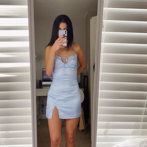 Lucy in the Sky Periwinkle Blue Mini Dress Medium